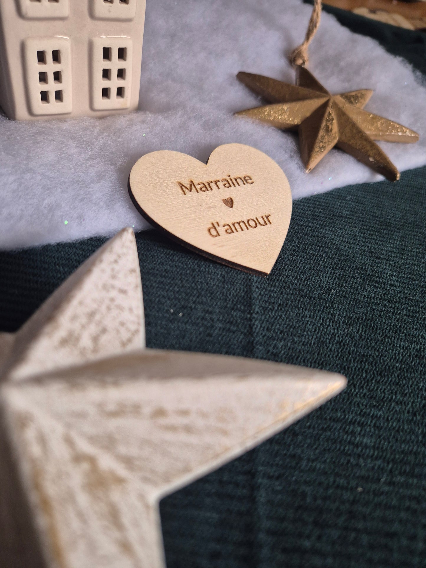 Magnet Coeur - Marraine d'amour