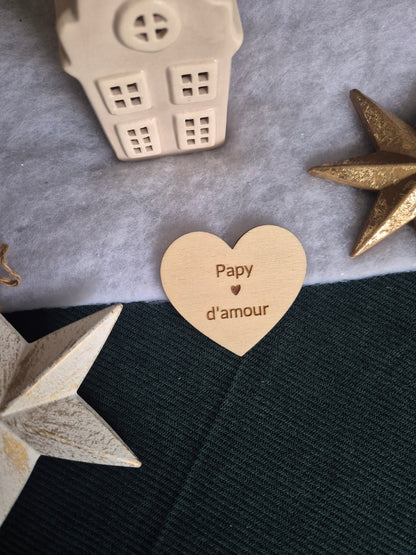 Magnet Coeur - Papy d'amour