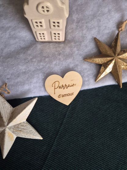 Magnet Coeur - Parrain d'amour