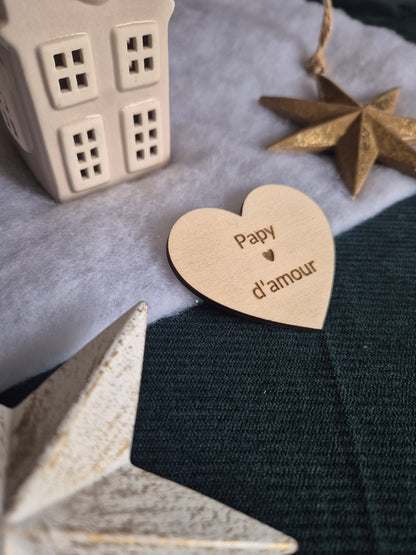 Magnet Coeur - Papy d'amour