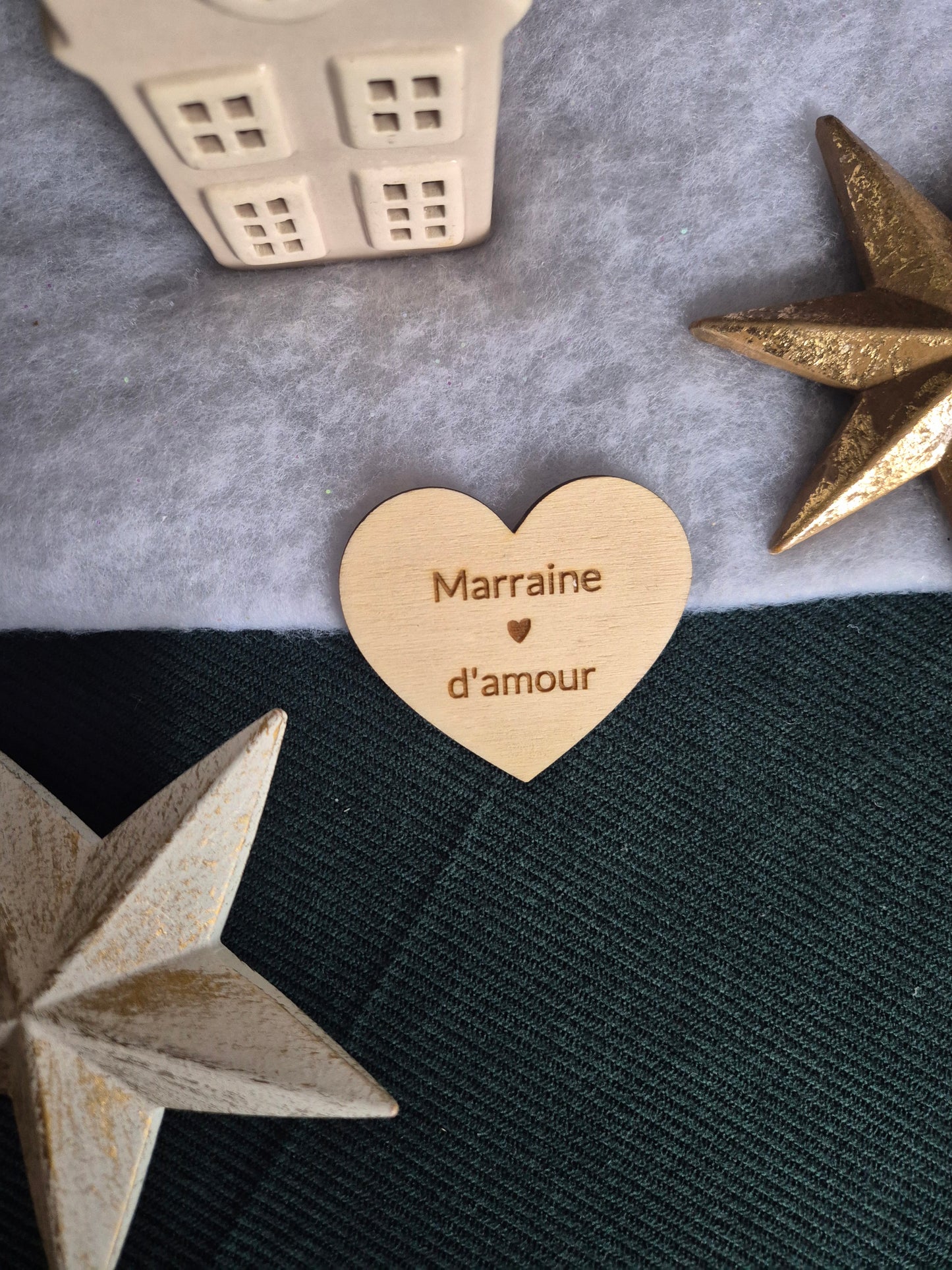 Magnet Coeur - Marraine d'amour