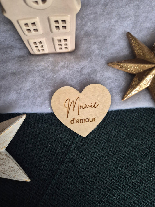 Magnet Coeur - Mamie d'amour