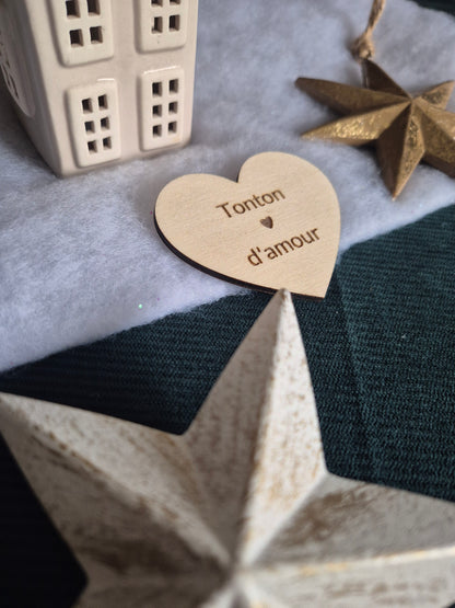 Magnet Coeur - Tonton d'amour