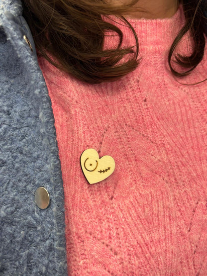 Pin's - Petit coeur Octobre Rose